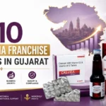 Top 10 PCD Pharma Franchise Companies in Gujarat featuring Evitalife Pharma, quality pharmaceutical products, business growth, monopoly rights, and franchise support.