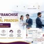 PCD Pharma Franchise in Arunachal Pradesh by Evitalife Pharma highlighting five key benefits: high business growth potential, monopoly rights, wide product portfolio, strong marketing support, and attractive profit margins.